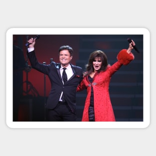 Donny and Marie Osmond Photograph Sticker